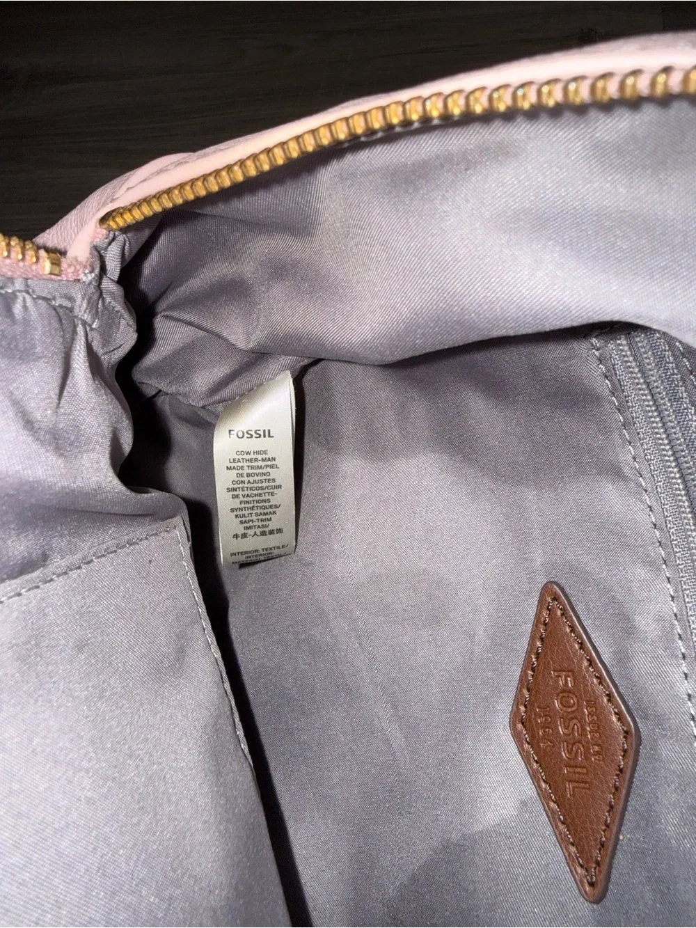 Fossil Pink Studded Mini Backpack - Women